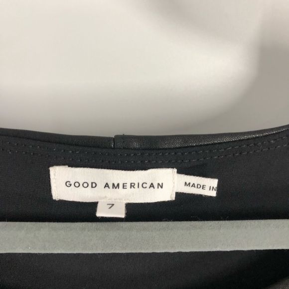 Good American Better Than Leather Body Suit Sz 7 - Picture 12 of 12